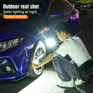 Đèn pin siêu sáng ngoài trời sạc lại, bút có con trỏ laser, tay cầm di động có từ tính và kẹp
