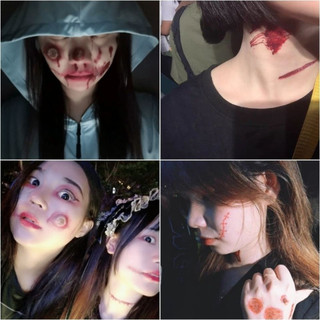 Hình Xăm Dán Vết Thương Máu Giả Chống Thấm Nước Hóa Trang halloween