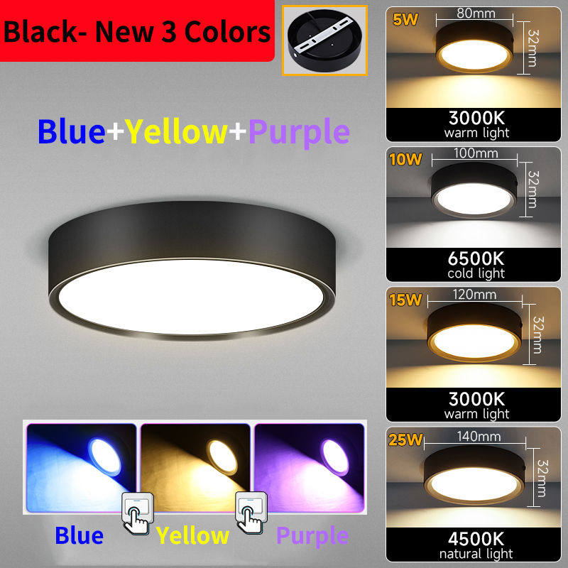 Đèn Led âm Trần Trang Trí Nội Thất đèn tròn Downlight AC90-265V 5/10/15/25W Đèn bảng Ceiling Light Đối với hành lang phòng ngủ phòng khách