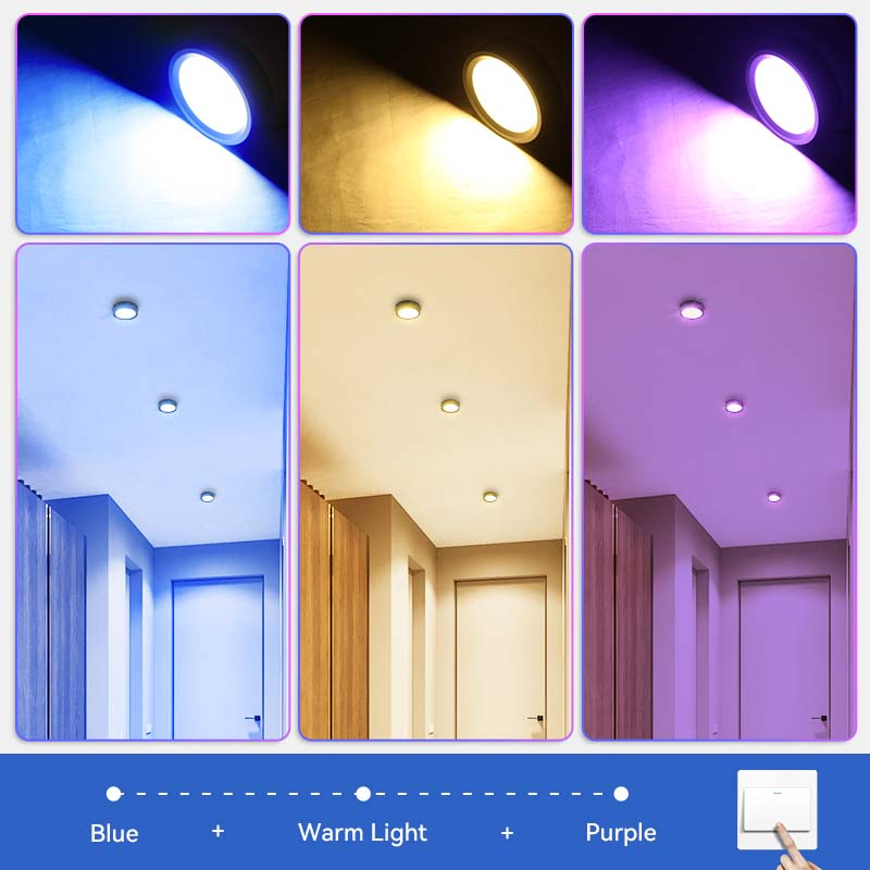 Đèn Led âm Trần Trang Trí Nội Thất đèn tròn Downlight AC90-265V 5/10/15/25W Đèn bảng Ceiling Light Đối với hành lang phòng ngủ phòng khách