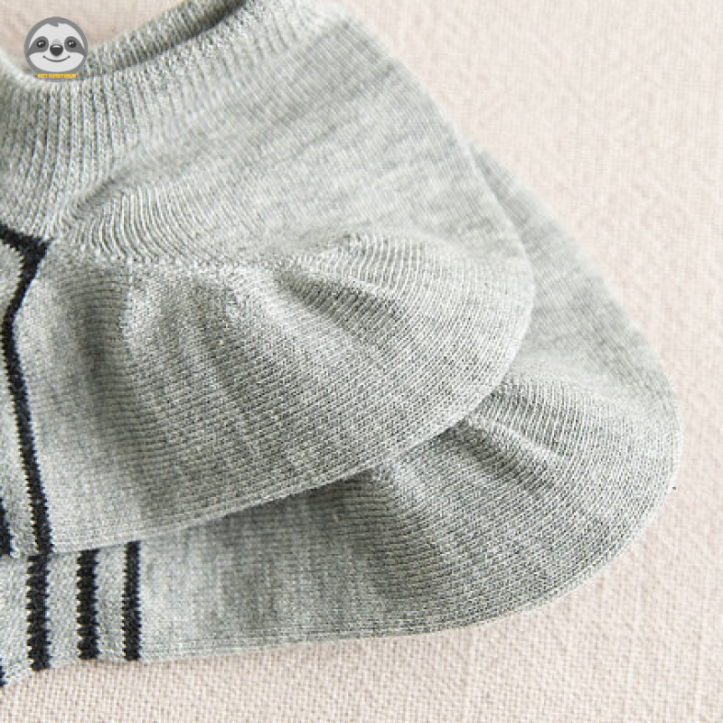 [Hàng có sẵn 2 đôi] Tất nam phong cách Muji Nhật Bản, cotton thoáng khí, thấm mồ hôi, cổ ngắn vô hình, sọc