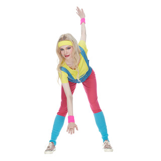 Bộ Đồ Hóa Trang Thể Thao 7 Món Phong Cách hip hop Những Năm 80s