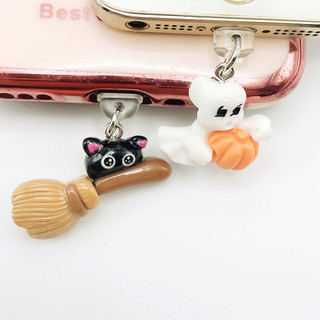 Mobile Nút Bịt Chống Bụi Cho Lỗ Cắm Điện Thoại Chủ Đề halloween