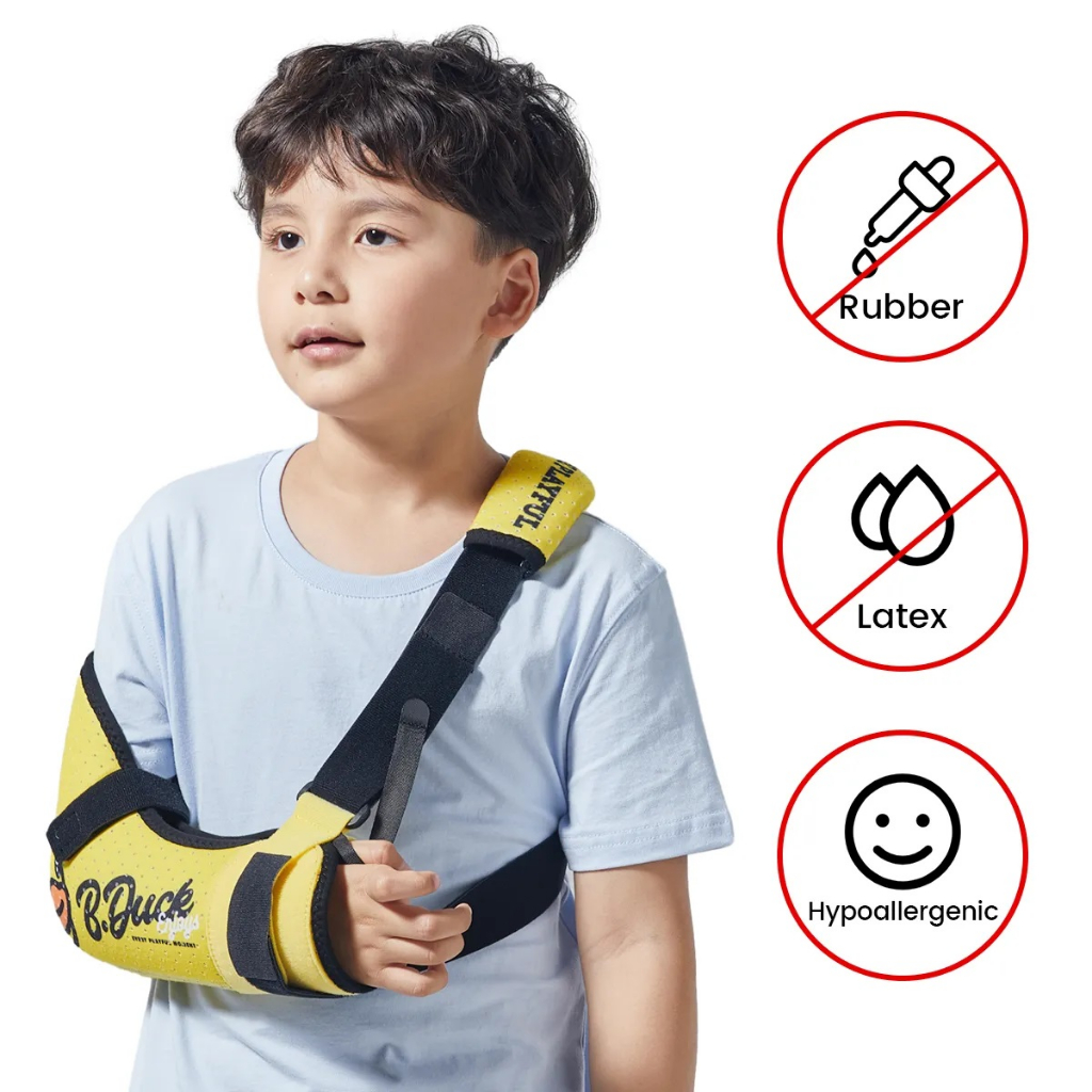 Ảnh Dụng cụ cố định dây đeo vai đai treo tay Velpeau dành cho trẻ em - Giá đỡ chứa đầy bọt xốp cho trẻ em, bé trai, bé gái 2
