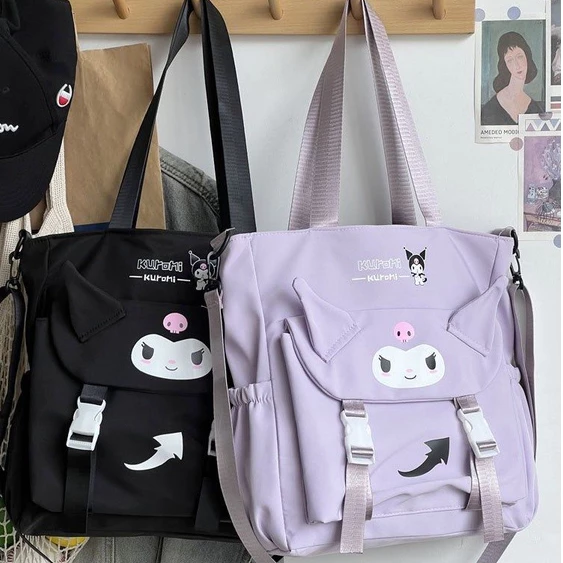 Phim hoạt hình Coolomi Túi đeo chéo một vai Túi tote một vai Túi dạy kèm lớp học Túi vải Túi tote vải Túi đeo chéo Túi vảiHoạt Hình Túi canvas Đeo Chéo In Hình coolomi one Piece Độc Đáo