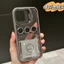 Ốp Điện Thoại Màu Xám Trong Suốt Có Vòng Đỡ Bảo Vệ lens u1 Cho iphone 15 12 13 14 15 pro max 11 Sm