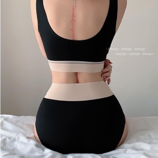 Quần Lót Su Lạnh Kháng Khuẩn Không Viền Cạp Cao Có Lớp Đáy Cotton 264