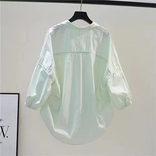 Phong Cách Hàn Quốc Nữ Nữ Áo Sơ Mi Dài Tay Baju Baju Wanita Lengan Panjang Hàng Mới Sẵn Có