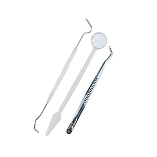 Bộ 5 Dụng Cụ Nha Khoa Bộ Dụng Cụ Thép Không Gỉ Dụng Cụ Nha Sĩ Miệng Gương Thăm Dò Móc Chọn Nhíp Bộ Nha Sĩ Chăm Sóc Răng Miệng