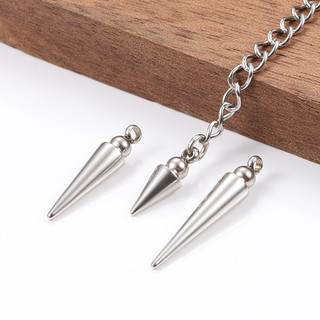 10 Chiếc Thép Không Gỉ Côn Mặt Dây Chuyền Kết Nối Quyến Rũ DIY Trang Sức Làm Phụ Kiện