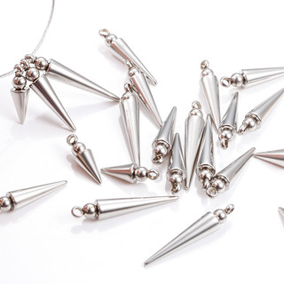 10 Chiếc Thép Không Gỉ Côn Mặt Dây Chuyền Kết Nối Quyến Rũ DIY Trang Sức Làm Phụ Kiện