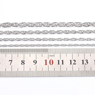 Dây chuyền thép không gỉ Vòng cổ dây xoắn bạc Liên kết chuỗi để trang sức DIY Làm