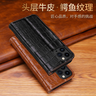 Bao Nắp Gập Chất Giả Da Cá Sấu Nhiều Mẫu Mã Cho Điện Thoại iphone 15 14 pro max 13 Ốp