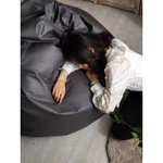 (Giao hàng trong ngày)Ghế lười màu đơn / đôi cho ban công/ phòng ngủ độc đáo ghế lười hạt xốp sofa mini sofa tối giản ghế hạt đậu hạt xốp lười — ảnh 8
