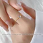 Nhẫn titan nữ không gỉ mạ vàng 18k mặt đá nhỏ lấp lánh xinh xắn thời trang trẻ trung thanh lịch