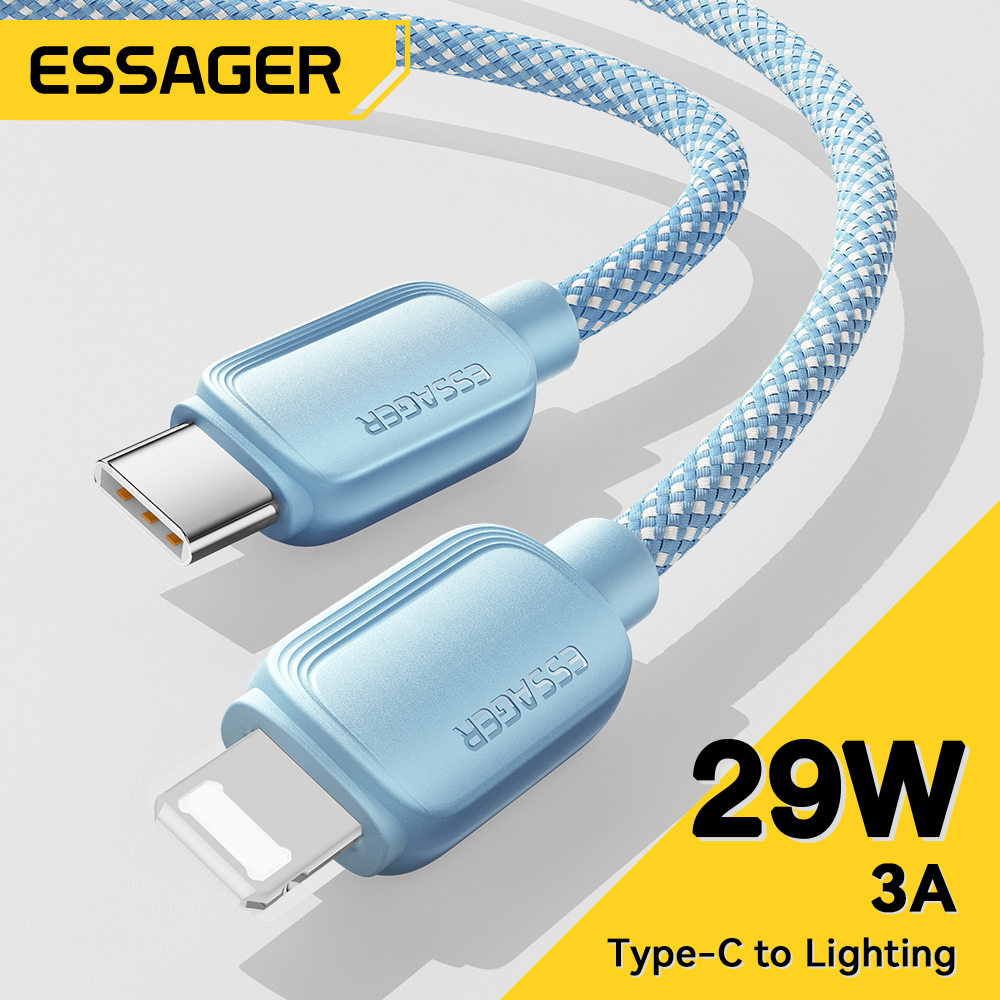 Ảnh Dây cáp sạc nhanh ESSAGER Type C sang IOS PD 29W thích hợp cho ip 14 2