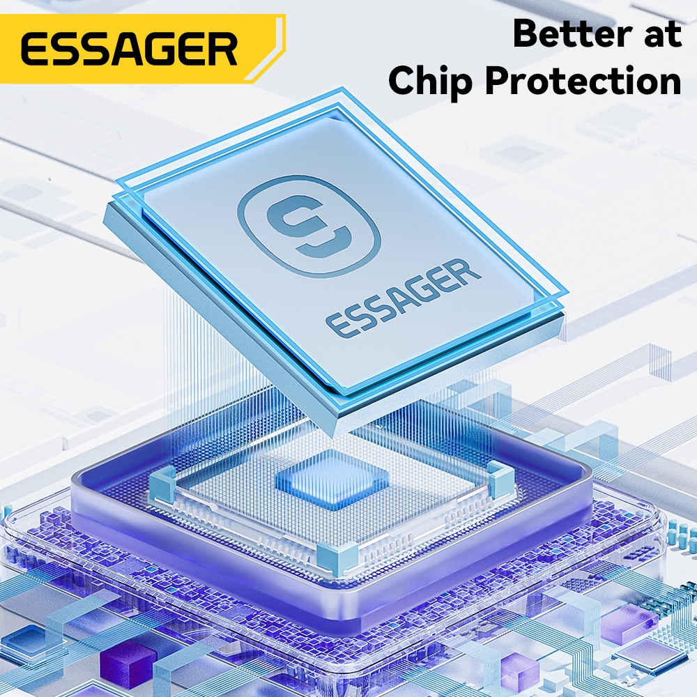 Ảnh Dây cáp sạc nhanh ESSAGER Type C sang IOS PD 29W thích hợp cho ip 14 3