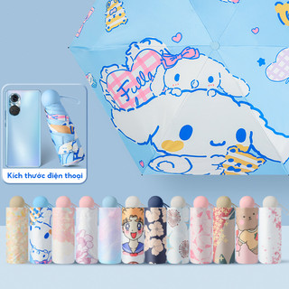 Dù Gấp Chống Tia UV Họa Tiết Hoạt Hình Dễ Thương Bắt Mắt ô gấp gọn