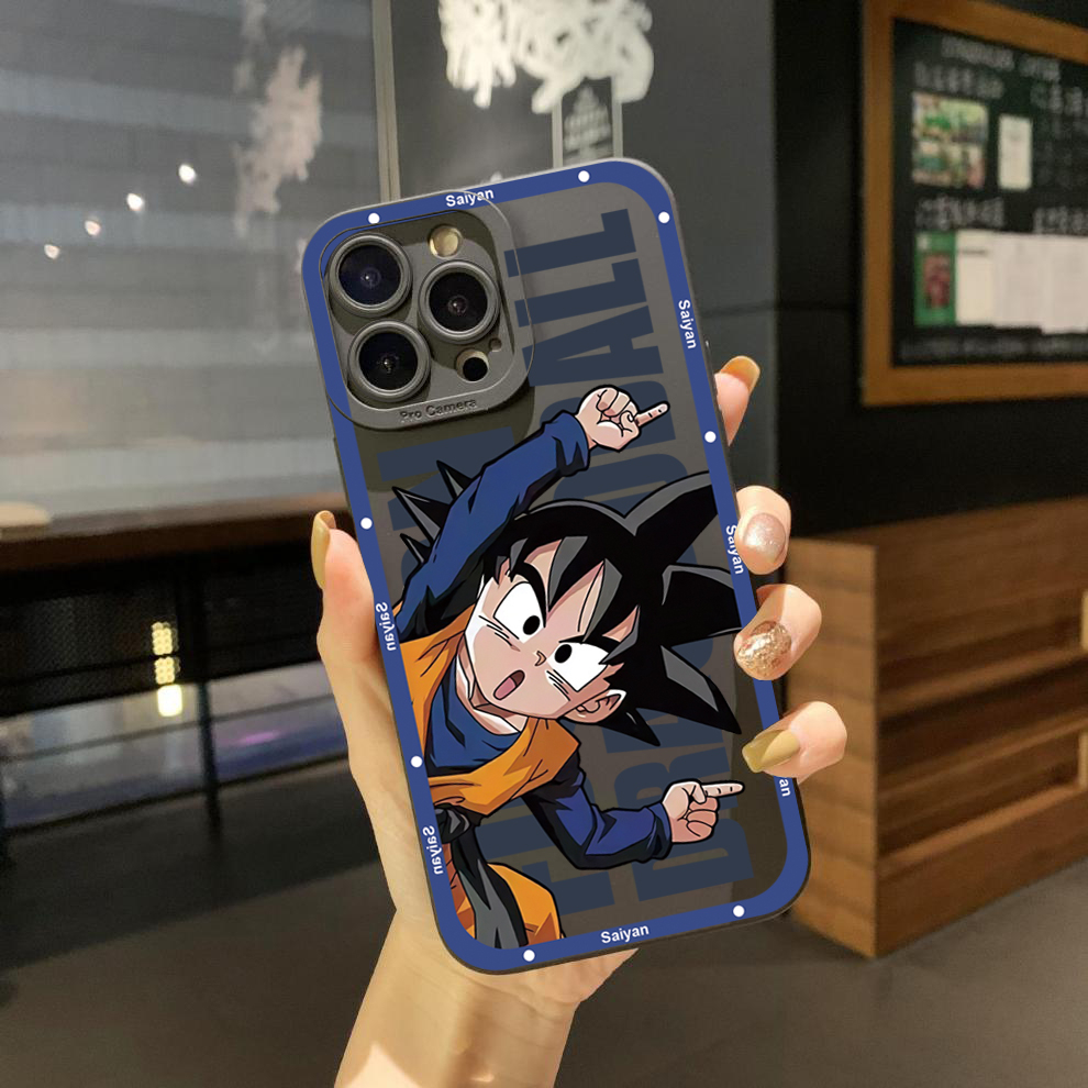 Bao Da Điện Thoại Viền Vuông Hình Dragon Ball Cho Iphone 15 Pro Max 11 Pro Xs Max 8 7 Plus Se2 7532