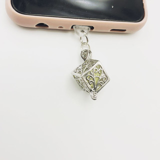 Mobile Nút Cắm Điện Thoại Hấp Thụ Nhiệt Chống Bụi Hình Vuông / Trái Tim Dạ Quang diy