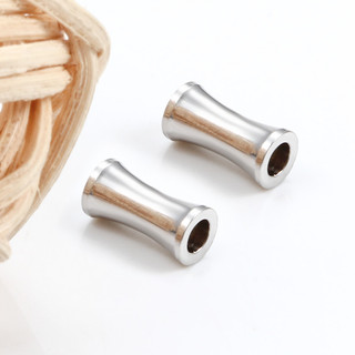 10 Chiếc Thép Không Gỉ Ống Miếng Đệm Hạt Cho Vòng Tay Không Phai Màu Hạt Tre Kết Nối DIY Vòng Cổ Trang Sức Làm Phụ Kiện