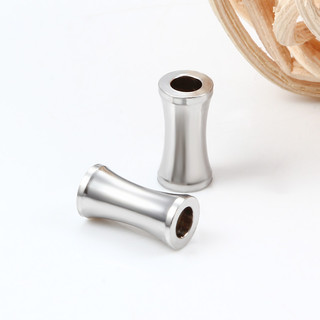 10 Chiếc Thép Không Gỉ Ống Miếng Đệm Hạt Cho Vòng Tay Không Phai Màu Hạt Tre Kết Nối DIY Vòng Cổ Trang Sức Làm Phụ Kiện