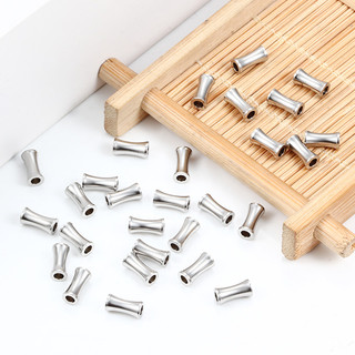 10 Chiếc Thép Không Gỉ Ống Miếng Đệm Hạt Cho Vòng Tay Không Phai Màu Hạt Tre Kết Nối DIY Vòng Cổ Trang Sức Làm Phụ Kiện