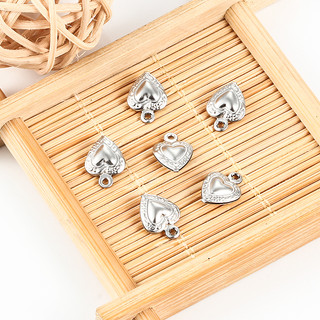 20 Chiếc Thép Không Gỉ Đuôi Đĩa Mặt Dây Chuyền Hình Trái Tim Hình Tròn Vòng Cổ Hình Bầu Dục Vòng Tay Nối Dài Dây Chuyền Mặt Dây Chuyền Cho DIY Trang Sức
