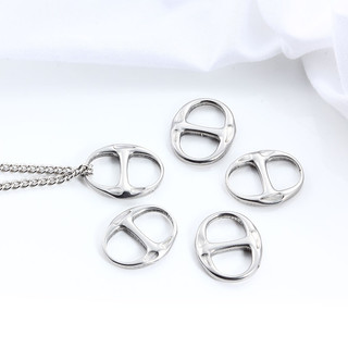 Mặt dây chuyền trang sức thời trang bằng thép không gỉ 18K đánh bóng kết nối khóa vòng tay Vòng cổ xương đòn Dây chuyền quyến rũ Bán buôn