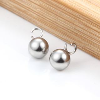 20 Chiếc Thép Bóng Mặt Dây Chuyền Với Nhảy Nhẫn Thép Không Gỉ Hàn Vòng Cổ Vòng Cổ Vòng Tay Bông Tai Cho DIY Trang Sức Làm Lắp