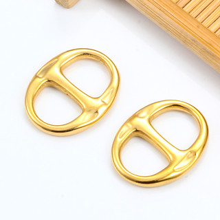 Mặt dây chuyền trang sức thời trang bằng thép không gỉ 18K đánh bóng kết nối khóa vòng tay Vòng cổ xương đòn Dây chuyền quyến rũ Bán buôn