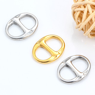 Mặt dây chuyền trang sức thời trang bằng thép không gỉ 18K đánh bóng kết nối khóa vòng tay Vòng cổ xương đòn Dây chuyền quyến rũ Bán buôn