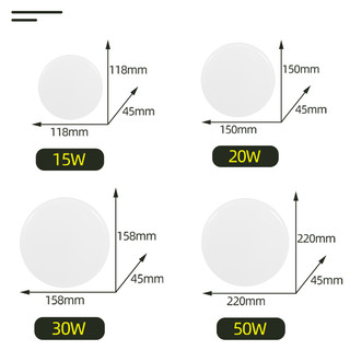 Đèn LED Ốp Trần Tròn 18w 30w 50w đèn led âm trần Mỏng Phòng Khách Phòng Ngủ Nhà Bếp Trang Trí Nhà Cửa