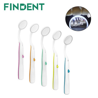 1 Gương Nha Khoa Có Đèn led Soi Răng Chống Sương Mù Chăm Sóc Răng Miệng Cong