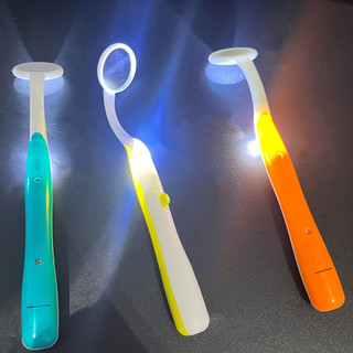 1 Gương Nha Khoa Có Đèn led Soi Răng Chống Sương Mù Chăm Sóc Răng Miệng Cong