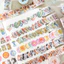 Set 100 Miếng Dán Washi Hình Bướm Phong Cách Vintage Trang Trí Sổ Tay/Sổ Tay