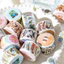 Set 100 Miếng Dán Washi Hình Bướm Phong Cách Vintage Trang Trí Sổ Tay/Sổ Tay