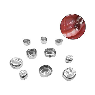 Set 5 Vương Miện Nha Khoa Bằng Thép Không Gỉ Dành Cho Bé 1 Tuổi / Trái / Phải 2nd