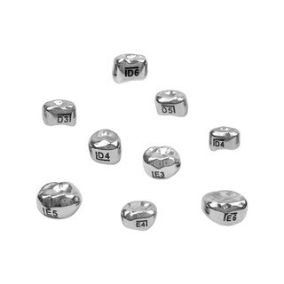 Set 5 Vương Miện Nha Khoa Bằng Thép Không Gỉ Dành Cho Bé 1 Tuổi / Trái / Phải 2nd