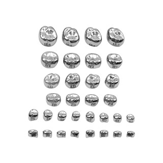 Set 5 Vương Miện Nha Khoa Bằng Thép Không Gỉ Dành Cho Bé 1 Tuổi / Trái / Phải 2nd