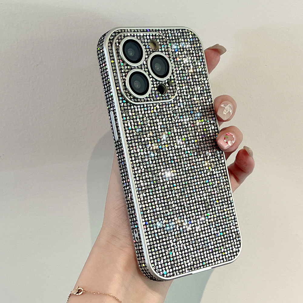 [Kim cương sẽ không rơi] Dành cho iPhone 16 15 Pro Max 13promax Flash Diamond Ốp điện thoại iPhone 14 13 Pro Max 14promax Ốp lưng TPU lấp lánh thời trang