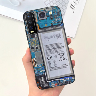 Ôp Điện Thoại Họa Tiết Đá Hoa Cương Chống Sốc Cho vivo y11s y12s y20 y20a y20i y20s g vivoy20 Ốp