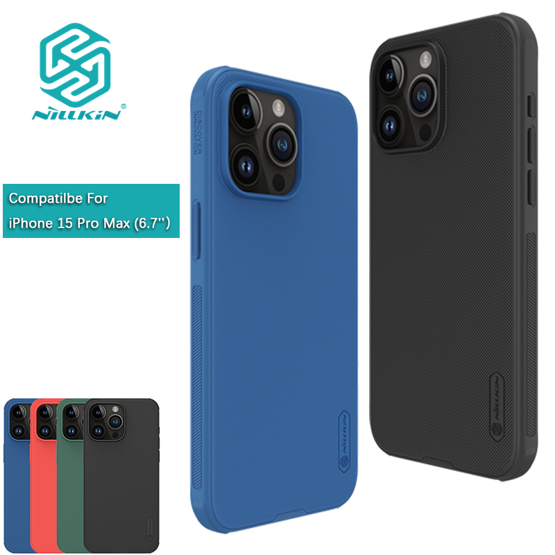 Nillkin Cho iPhone 15 Pro Max / iPhone 15 Plus / iPhone 15 / 15 Pro Frosted Shield Từ Pro Nhựa PC TPU Chống Sốc Chống Rơi Ốp lưng Vỏ Bảo Vệ