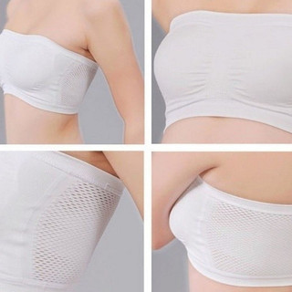 Bra thể thao cộng với kích thước lưới thoáng khí Bra ống Bra dây đeo hở rốn Top Sexy Bra sọc đồ lót nữ Corset luyoo31