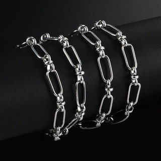 Thép không gỉ 8 chữ Dây Xích Dành Cho Nam Nữ Trang Sức Làm Vòng Tay Handmade Punk Dây Chuyền DIY Trang Sức Thủ Công Dây Xích Bán Buôn
