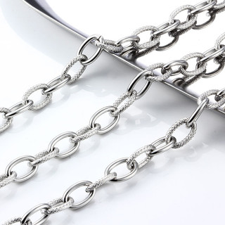 Chiều rộng 8.6mm Thép không gỉ Dây Xích Xoắn Cho Trang Sức Làm Phụ Kiện Hình Bầu Dục Cáp Liên Kết Vòng Cổ DIY Charm Vòng Tay Vàng Đồ Dùng Thủ Công