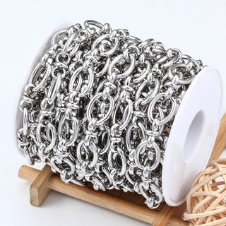 Dây Xích Inox Để Trang Sức Làm Phụ Kiện Cáp Hình Bầu Dục Vòng Cổ Mặt Dây Chuyền Quyến Rũ DIY Handmade Punk Vòng Tay Bán Buôn