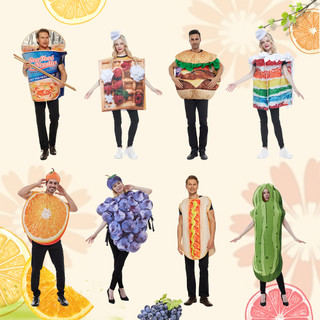 Bộ Đồ Hóa Trang halloween Hình Trái Cây Vui Nhộn Cho Nam Và Nữ