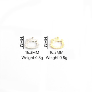 Bộ 20 Mặt Vòng cổ Hợp Kim Hình Mèo Đeo Nơ Đáng Yêu Thời Trang diy