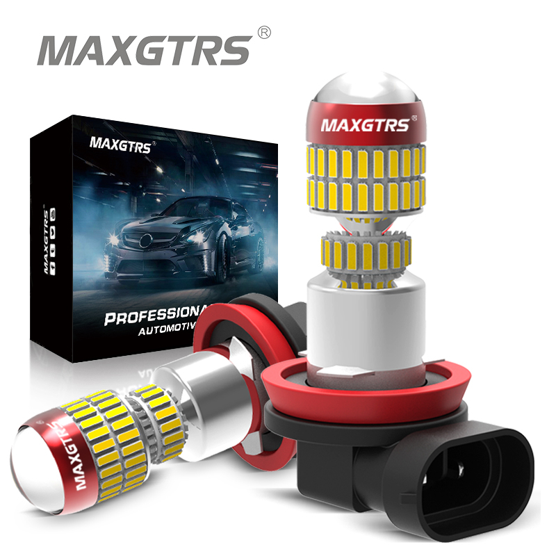 Set 2 Đèn led Sương Mù h8 h11 9005 9006 hb3 hb4 h16 78 smd 4014 Chuyên Dụng Cho Xe Hơi maxgtrs